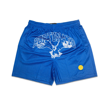 BLUE - "EagLE" Mesh Shorts - Fortunato Fashion Collective