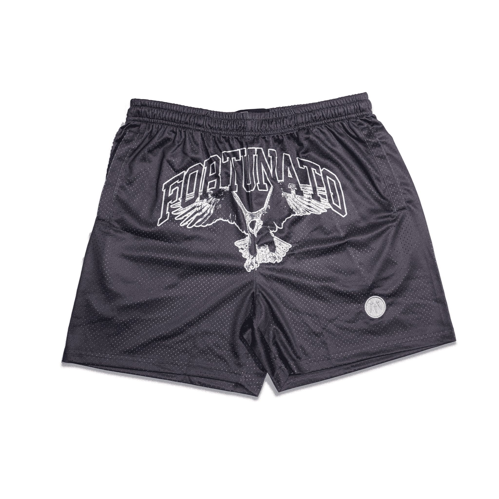 GREY - "EagLE" Mesh Shorts - Fortunato Fashion Collective