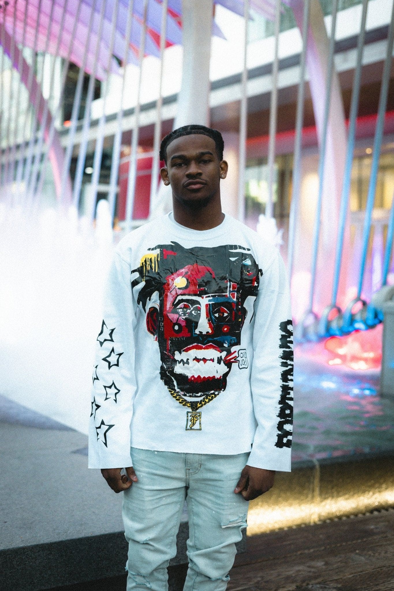 White "World Sucks" Long sleeve Tee - Fortunato Fashion Collective