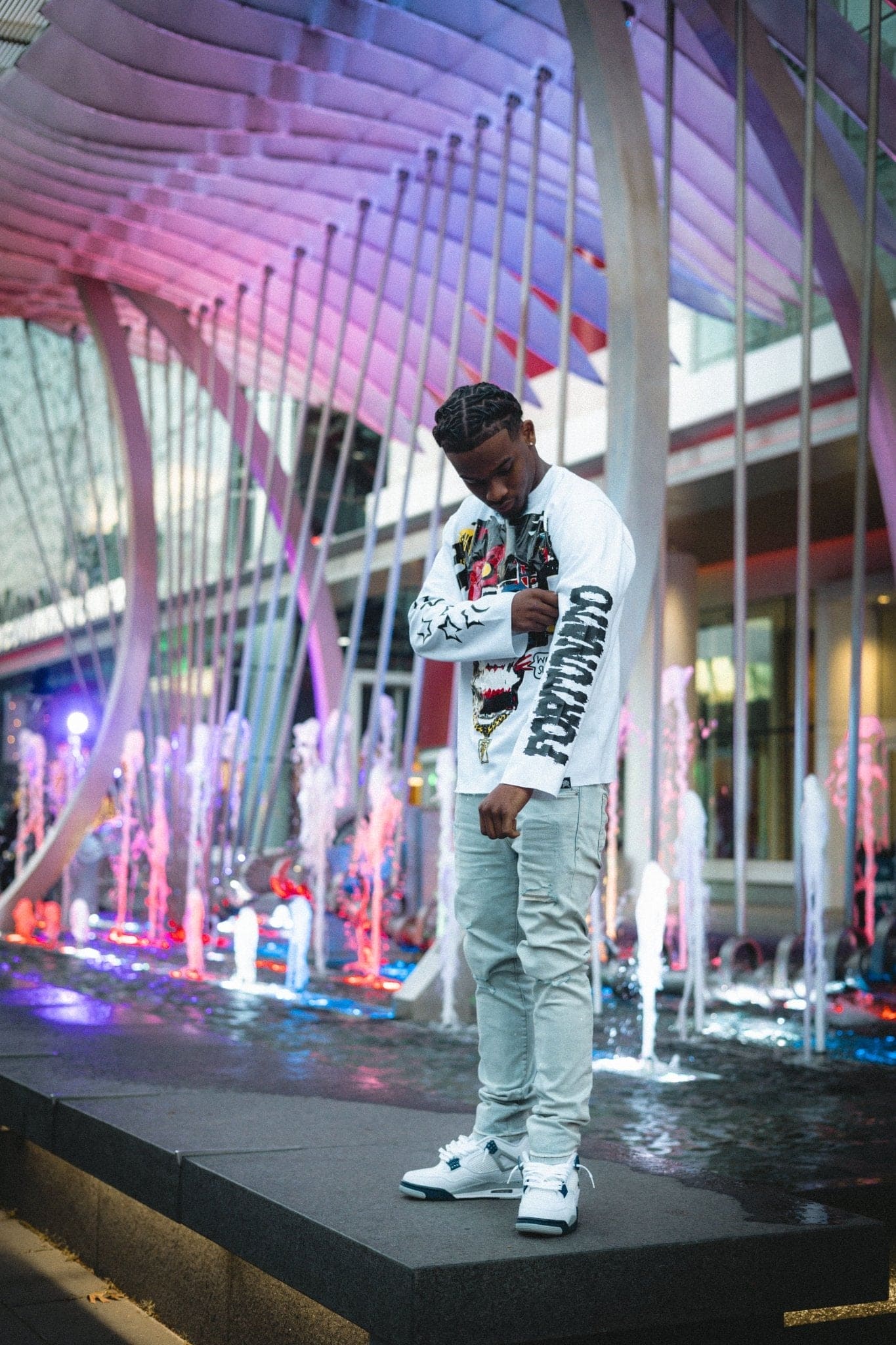 White "World Sucks" Long sleeve Tee - Fortunato Fashion Collective