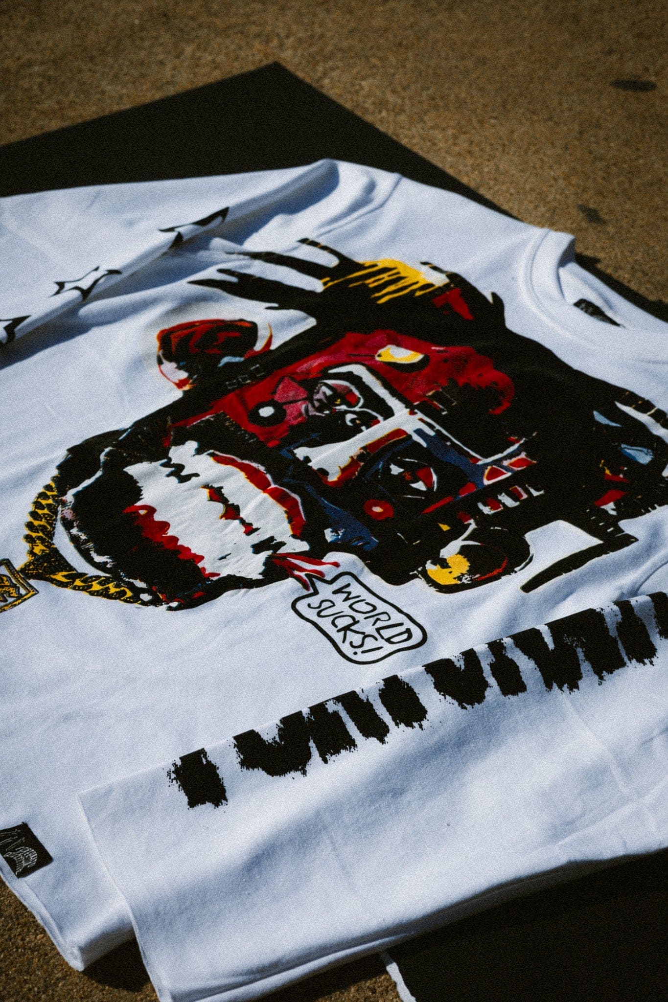 White "World Sucks" Long sleeve Tee - Fortunato Fashion Collective